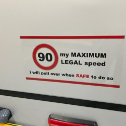 90 km/h Sticker (Clear Background)