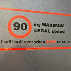 90 km/h Sticker (No Background) 