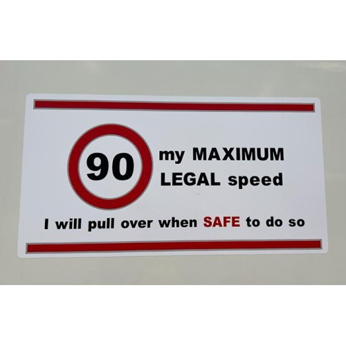 90 km/h Sticker